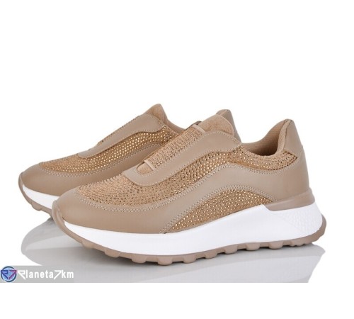 Кросівки жіночі на весну/осінь (8 пар р.36-40) коричневий  "LOREDANA"