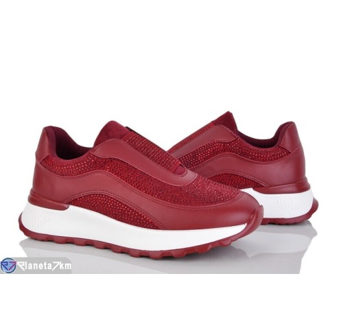 Кросівки жіночі на весну/осінь (8 пар р.36-40) червоний  "LOREDANA"