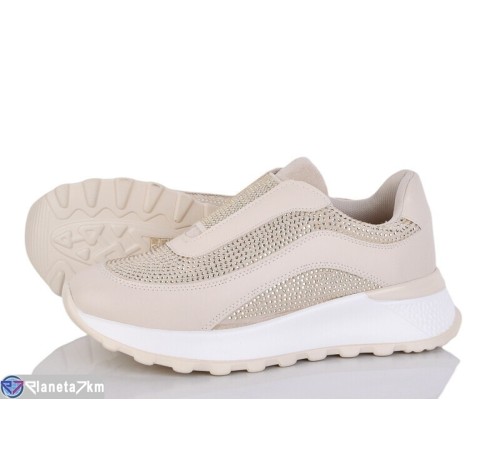 Кросівки жіночі на весну/осінь (8 пар р.36-40) бежевий  "LOREDANA"