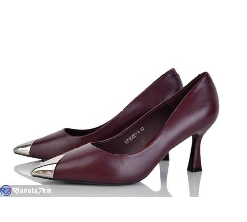 Туфлі жіночі на весну/осінь (6 пар р.36-40) бордовий  "LOREDANA"