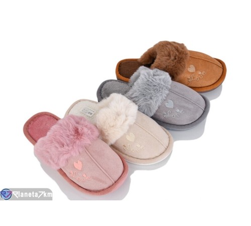 Тапки жіночі на зиму (12 пар р.36-41) мікс  "IEFTIN"