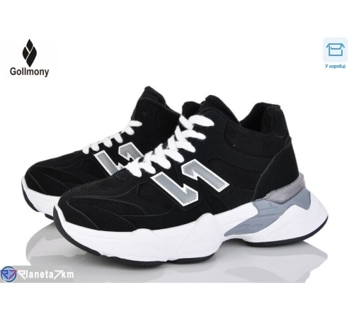 Кросівки жіночі на весну/осінь (8 пар р.36-41) чорний  "Gollmony"