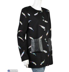 Пальто жіноче на весну/осінь (3 шт. р.сетка M-XL) чорний  "Kalabok"