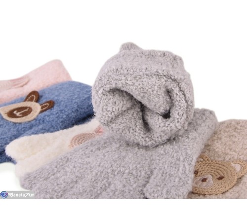 Рукавички дитячі на зиму (12 шт. р.сетка 1-3) мікс  "CAROLLA"