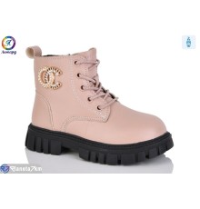 Черевики дитячі на весну/осінь (8 пар р.32-37) рожевий  "Леопард"