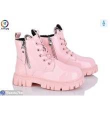 Черевики дитячі на весну/осінь (8 пар р.32-37) рожевий  "Леопард"