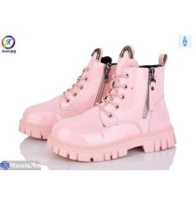 Черевики дитячі на весну/осінь (8 пар р.27-31) рожевий  "Леопард"