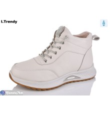Черевики жіночі на зиму (8 пар р.36-41) бежевий  "Trendy"