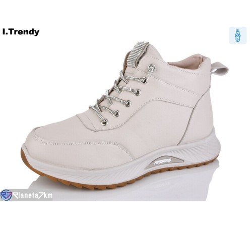 Черевики жіночі на зиму (8 пар р.36-41) бежевий  "Trendy"