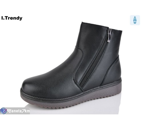 Черевики жіночі на зиму (8 пар р.37-42) чорний  "Trendy"