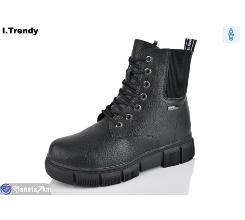 Черевики жіночі на зиму (6 пар р.36-41) чорний  "Trendy"