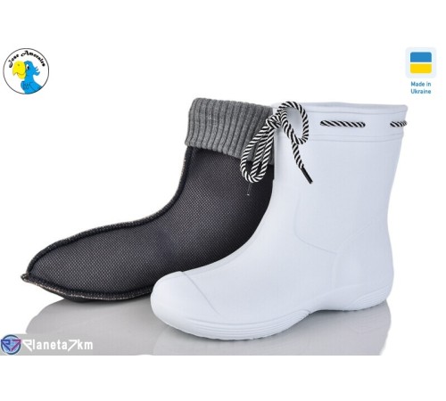 Чоботи з піни на весну/осінь (6 пар р.36-41) білий  "Jose Amorales"