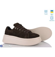 Кросівки жіночі на весну/осінь (6 пар р.36-40) коричневий  "Linda"