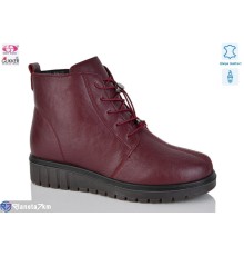 Черевики жіночі на зиму (8 пар р.37-41) бордовий  "Gukkcr"