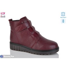 Черевики жіночі на зиму (8 пар р.37-41) бордовий  "Gukkcr"