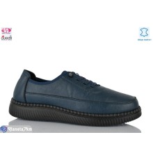 Туфлі жіночі на весну/осінь (6 пар р.41-43) синій  "Gukkcr"