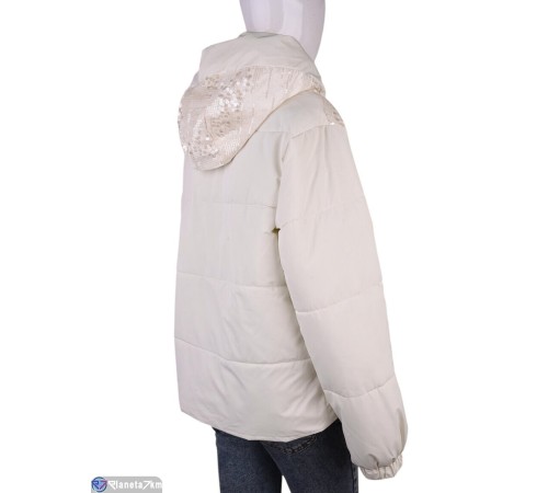Куртка жіноча на весну/осінь (4 шт. р.сетка M-2XL) бежевий  "Kalabok"
