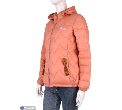 Куртка жіноча на весну/осінь (5 шт. р.сетка XL-4XL) оранжевий  "Kalabok"