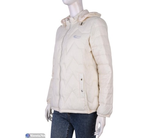 Куртка жіноча на весну/осінь (5 шт. р.сетка XL-4XL) бежевий  "Kalabok"