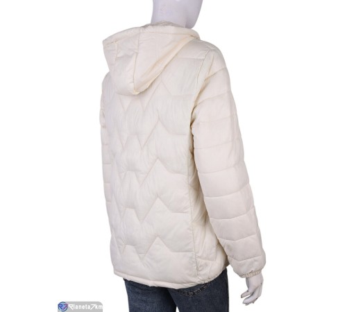 Куртка жіноча на весну/осінь (5 шт. р.сетка XL-4XL) бежевий  "Kalabok"