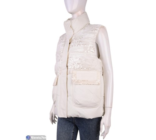 Жилетка жіноча на весну/осінь (4 шт. р.сетка M-2XL) бежевий  "Kalabok"