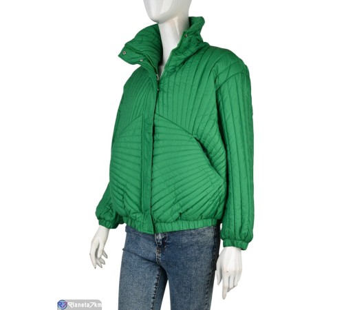 Куртка жіноча на весну/осінь (4 шт. р.сетка M-2XL) зелений  "Kalabok"