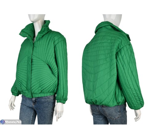Куртка жіноча на весну/осінь (4 шт. р.сетка M-2XL) зелений  "Kalabok"