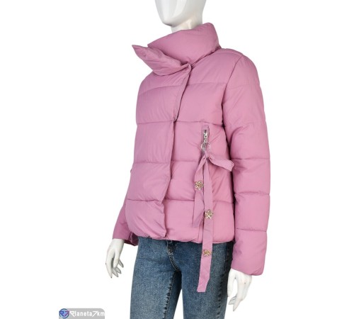 Куртка жіноча на весну/осінь (5 шт. р.сетка M-2XL) рожевий  "Kalabok"