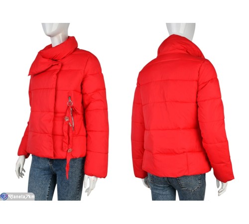 Куртка жіноча на весну/осінь (5 шт. р.сетка M-2XL) червоний  "Kalabok"