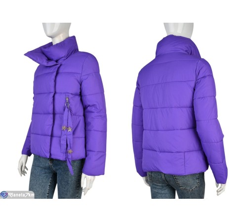Куртка жіноча на весну/осінь (5 шт. р.сетка M-2XL) фіолетовий  "Kalabok"