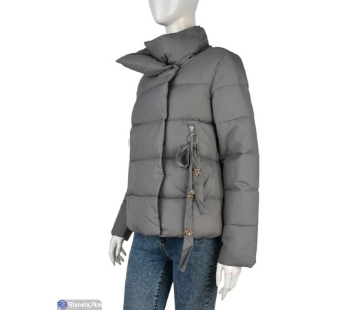 Куртка жіноча на весну/осінь (5 шт. р.сетка M-2XL) сірий  "Kalabok"