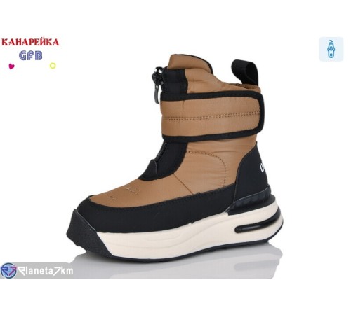 Черевики дитячі на зиму (8 пар р.27-32) коричневий  "GFB-Канарейка" Черевики дитячі на зиму (8 пар р.27-32) коричневий  "GFB-Канарейка"