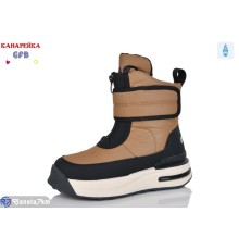Черевики дитячі на зиму (8 пар р.32-37) коричневий  "GFB-Канарейка"