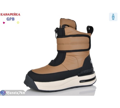 Черевики дитячі на зиму (8 пар р.32-37) коричневий  "GFB-Канарейка" Черевики дитячі на зиму (8 пар р.32-37) коричневий  "GFB-Канарейка"