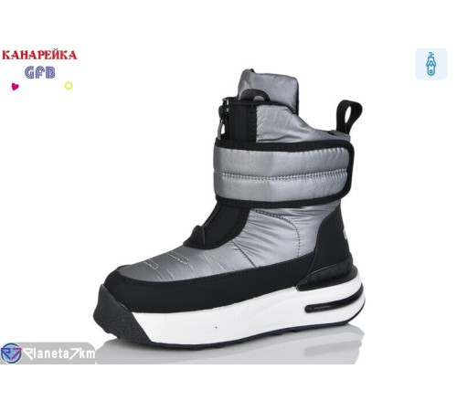 Черевики дитячі на зиму (8 пар р.32-37) сірий  "GFB-Канарейка" Черевики дитячі на зиму (8 пар р.32-37) сірий  "GFB-Канарейка"