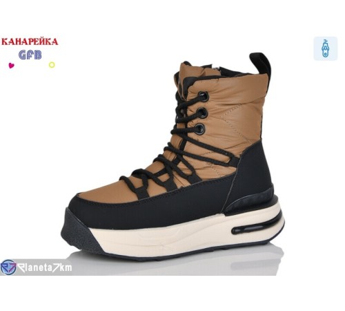 Черевики дитячі на зиму (8 пар р.32-37) коричневий  "GFB-Канарейка" Черевики дитячі на зиму (8 пар р.32-37) коричневий  "GFB-Канарейка"