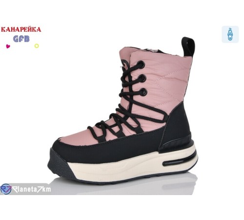 Черевики дитячі на зиму (8 пар р.32-37) рожевий  "GFB-Канарейка" Черевики дитячі на зиму (8 пар р.32-37) рожевий  "GFB-Канарейка"