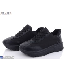 Кросівки жіночі на весну/осінь (6 пар р.36-41) чорний  "Latifa"