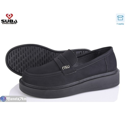 Туфлі жіночі на весну/осінь (8 пар р.37-41) чорний  "SUBA"