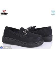 Туфлі жіночі на весну/осінь (8 пар р.37-41) чорний  "SUBA"