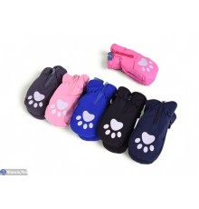 Рукавиці дитячі на зиму (12 шт. р.сетка 4-6) мікс  "KaPira"