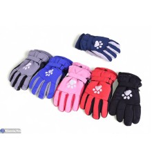 Рукавички дитячі на зиму (12 шт. р.сетка 6-8) мікс  "KaPira"