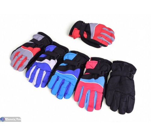 Рукавички дитячі на зиму (12 шт. р.сетка 6-8) мікс  "KaPira"