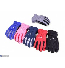 Рукавички дитячі на зиму (12 шт. р.сетка 8-10) мікс  "KaPira"