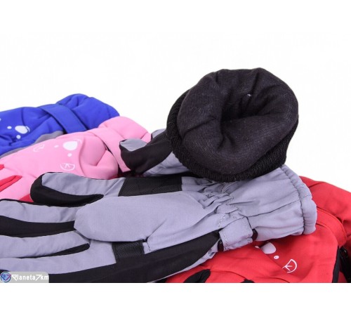 Рукавички дитячі на зиму (12 шт. р.сетка 8-10) мікс  "KaPira"