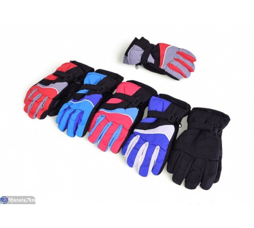 Рукавички дитячі на зиму (12 шт. р.сетка 9-11) мікс  "KaPira"