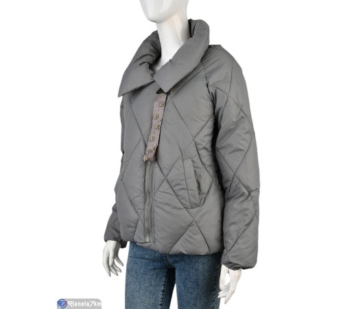 Куртка жіноча на весну/осінь (4 шт. р.сетка M-2XL) сірий  "Kalabok"