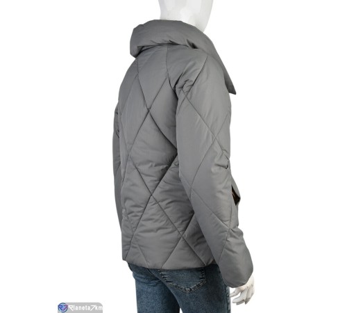 Куртка жіноча на весну/осінь (4 шт. р.сетка M-2XL) сірий  "Kalabok"