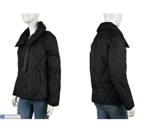 Куртка жіноча на весну/осінь (4 шт. р.сетка M-2XL) чорний  "Kalabok"