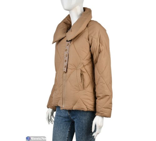 Куртка жіноча на весну/осінь (4 шт. р.сетка M-2XL) коричневий  "Kalabok"